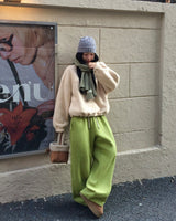 [BELLIDE MADE] Self-interest renewal Two-way napping jogger sweat pants