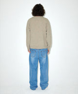 BASIC LOGO NEP KNIT SWEATER