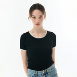 レースTシャツ　ブラック
