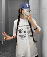 Symbol Effort Over-fit T-Shirts - 4COLOR