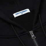 "Y" Patches Relaxed Hoodie Black