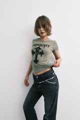 クロスTシャツ (khaki)