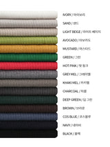 LMN フェアウォッシャブルルーズフィットハチラウンドニット (15 colors)