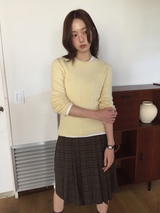 YWD PLAID PLEATS SKIRT (3color)