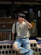 レイトンカラーショートスリーブニット