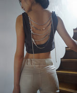 Coated Faux Leather Capri Pants