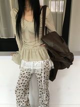 needs frill shirring blouse t