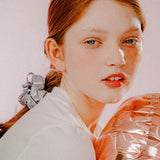 DOUBLE RIBBON SHINY SCRUNCHIE (PINK)