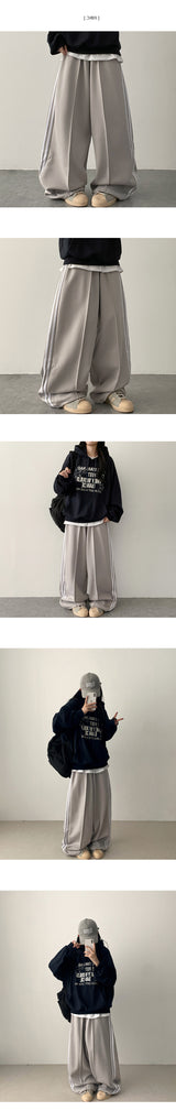 Leco ツーライントラックワイドパンツ