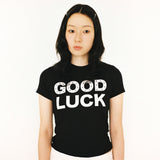 GOOD LUCK TEE BLACK