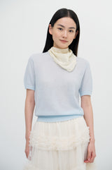 Embroidered Petit Arc Scarf_2colors
