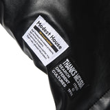 LEATHER TRANSFOAM BAG-BLACK