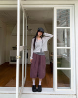 Dab see-through V-neck two-way button cardigan