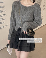 【MADE】boat neck Knit cardigan