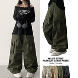 Waist String パラシュートカーゴワイドパンツ
