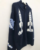 ハブルハイネックニットジップアップ (2 Colors)