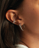 Rope Detail Minimal 925 Silver Ear Cuff E036-06H