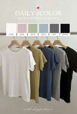 HT Basic Round Short Sleeve T-Shirt (6color)