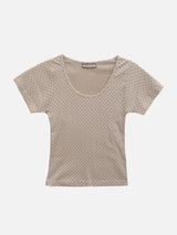 メリードットリボンクロップTシャツ (3c)