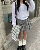 (Unisex) Destroyed check shirts
