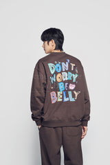 24FW BELLY COLLAGE LOGO PANTS BROWN
