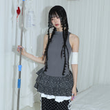 Angel Tiered Dress - CHARCOAL STAR