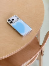 BIG HEART BLUE Silver Epoxy Case