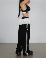 Track Point String Wide Pants
