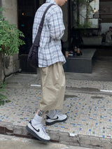 Pintuck Twill Bermuda Pants 3C