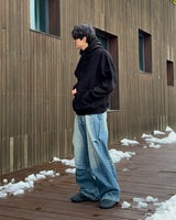 Frang washed denim pants