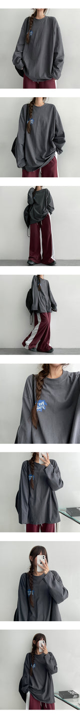 New Back Printed Long Sleeve Tee (3 colors)