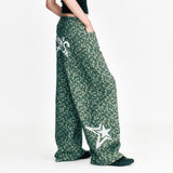 Stars Camouflage Cotton Pants Khaki