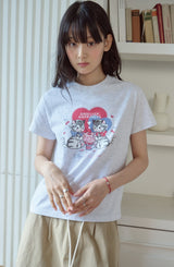 26SS★ チェリーベスティクロップ半袖Tシャツ