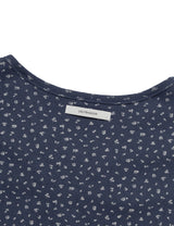 フラワー レース スリーブレス(BLUE)