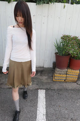 satin frill skirt (2c)