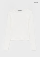 [B-BASIC] ソフトフリースラウンドネック長袖Tシャツ (2SIZE)