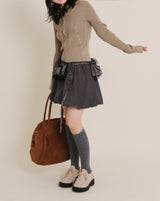 Cush Banding Pumpkin Balloon Mini Skirt