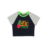 21C FROG Raglan Crop T-shirt [2Color]