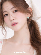 [Hearts2Hearts jiwoo Pick!] (Silver Post) Mint Summer Earring