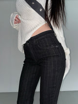solitude striped bootcut