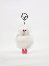 Cosymosy Ugly Bird Keyring - White