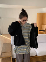 [unisex] Salle Cotton Hood Zip-Up Jacket