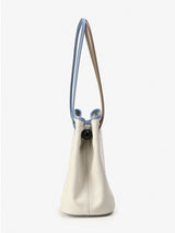 BAZAS bucket leather bag / Bright Ivory