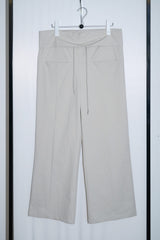 フォールデッド ストリング パンツ (Light Gray)