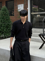 Hachi flow collar knit