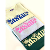 フラワーロゴTシャツ ライトグレー