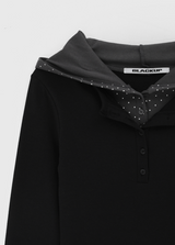 [MADE] Komodo Dot Hooded Long Sleeve T-shirt