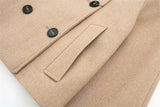 Vienna Double Button Crop Coat