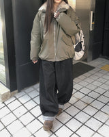 レイユハイネックファーパディング
