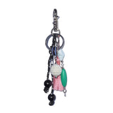shell gemstone keyring (pink mix)